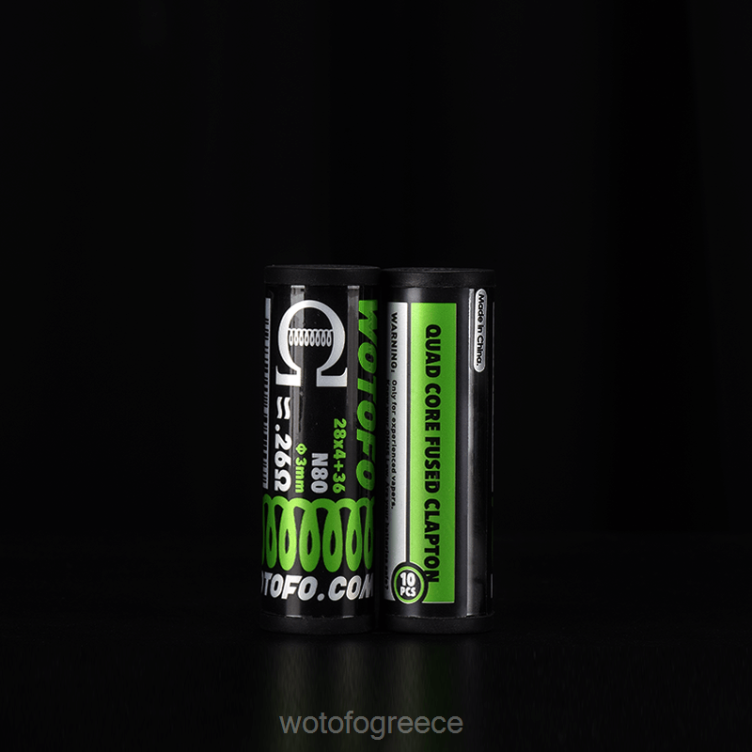 Wotofo Athens - Wotofo προκατασκευασμένα πηνία X0LVV333 τετραπύρηνο λιωμένο clapton 0,26 ohm 10 τεμ