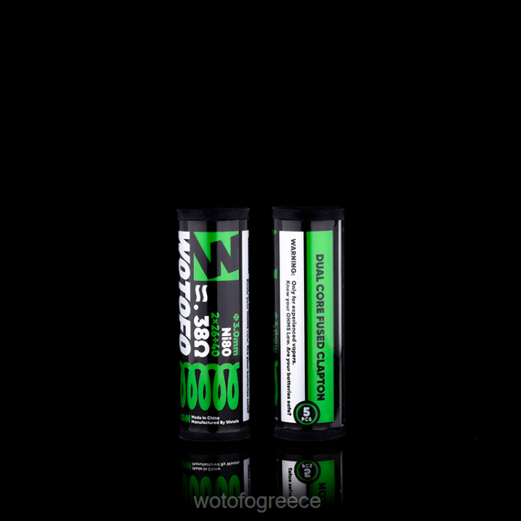 Wotofo E-Cigarette - Wotofo προκατασκευασμένα πηνία X0LVV325 διπλού πυρήνα λιωμένο clapton 0,38 ohm 5 τεμ