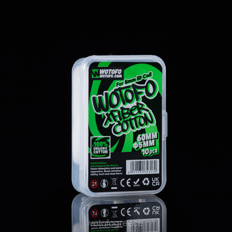 Wotofo Shop Online - Wotofo βαμβάκι xfiber για id coil X0LVV348 Πάχος 5mm 10 τεμ