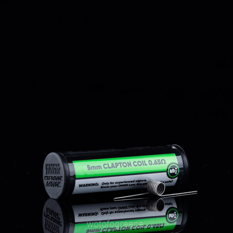 Wotofo Vape Review - Wotofo id προκατασκευασμένο πηνίο X0LVV347 διπλού πυρήνα λιωμένο clapton 0,65ohm 5mm 5τεμ