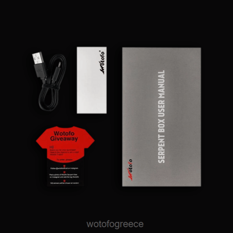 Wotofo Shop Online - Wotofo SERPENT 50w box mod X0LVV128 ασήμι